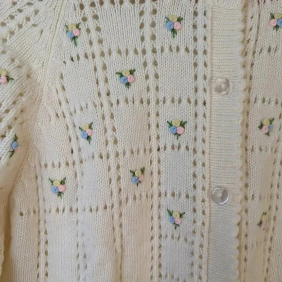 Vintage 70's Banff Sweater Bee Cardigan - Picture 5 of 6